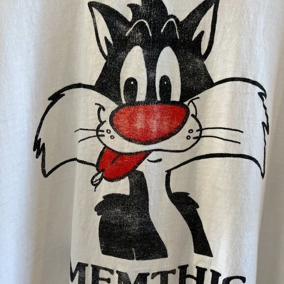 Vintage Single Stitch Sylvester Memphis On TedMan Label Tee Shirt Sz Lr - Picture 3 of 8